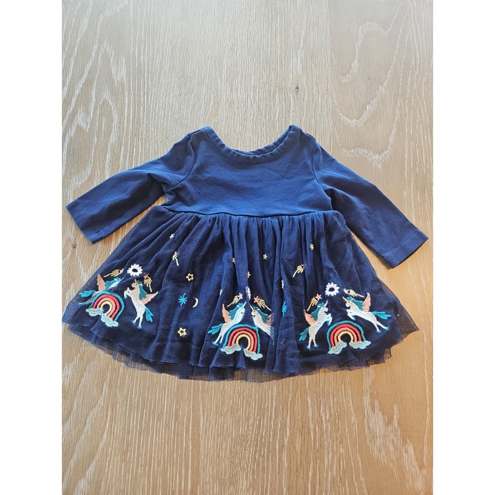 Hannah andersson baby girl unicorn‎ dress 3 mos